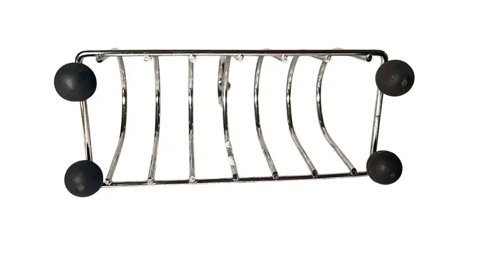 Toast Rack English Style - Victorian Chrome Holder for 6 Slices